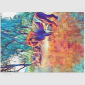 Kleurrijk Lion Sahara Decoupage Papier (Voorkant)