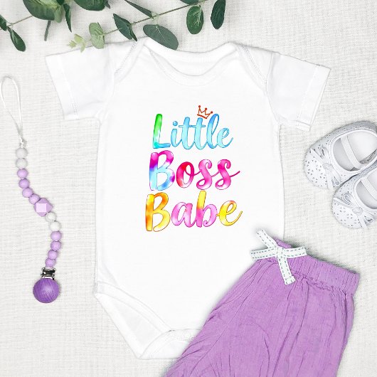 Kleurrijk "Little Boss Babe"  Romper