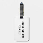 Kleurrijk Llama Bagagelabel (Achterkant verticaal)