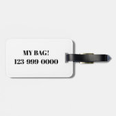 Kleurrijk Llama Bagagelabel (Achterkant horizontaal)