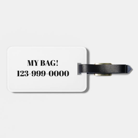 Kleurrijk Llama Bagagelabel (Achterkant horizontaal)