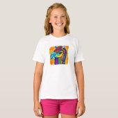 Kleurrijk Llama T-shirt (Voorkant volledig)