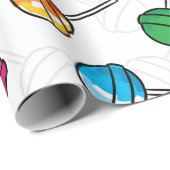 Kleurrijk lolly-patroon cadeaupapier (Rol Hoek)