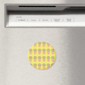 Kleurrijk lolly-patroon magneet (Insitu (Vaatwasser))