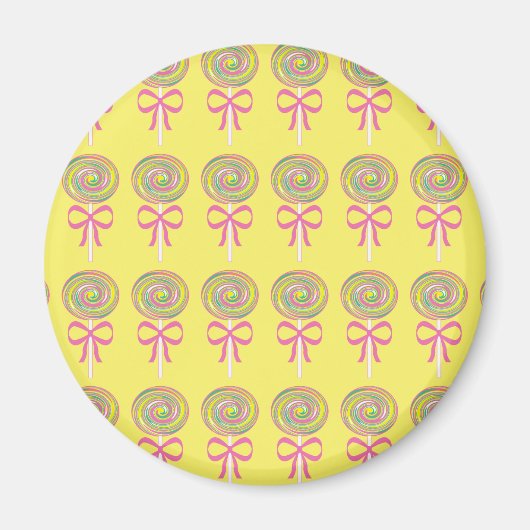 Kleurrijk lolly-patroon magneet (Voorkant)