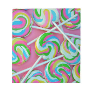 Kleurrijk lolly-patroon notitieblok