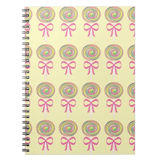 Kleurrijk lolly-patroon notitieboek (Voorkant)