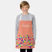 Kleurrijk lolly-patroon schort (Gedragen)