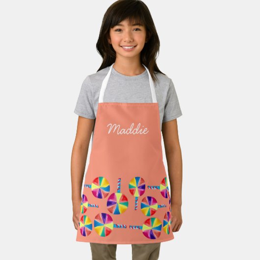 Kleurrijk lolly-patroon schort (Insitu)