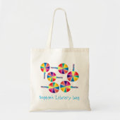 Kleurrijk lolly-patroon tote bag (Voorkant)