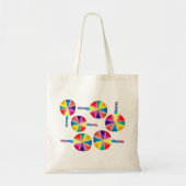 Kleurrijk lolly-patroon tote bag (Voorkant)