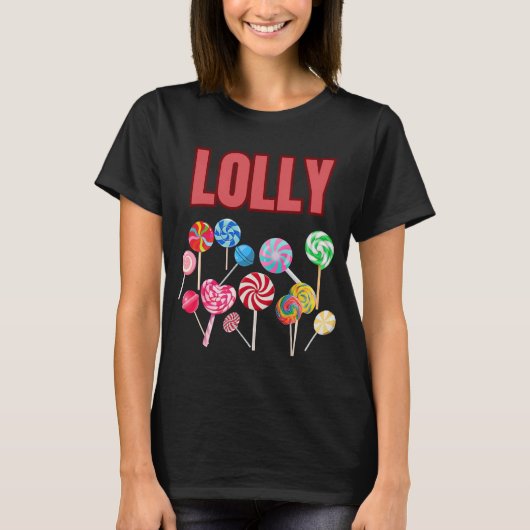 Kleurrijk lolly snoep T-shirt (Voorkant)
