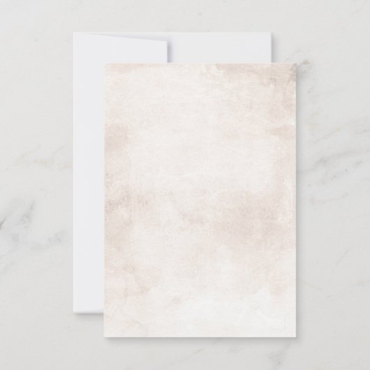 Kleurrijk Loof Boho Bruiloft RSVP (Achterkant)