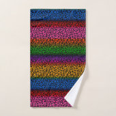 Kleurrijk luipaard dierprint ontwerp bad handdoek (Handdoek)