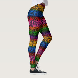 Kleurrijk Luipaard Dierprintontwerp Leggings