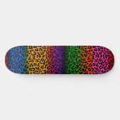 Kleurrijk Luipaard Dierprintontwerp Persoonlijk Skateboard (Horizontaal)