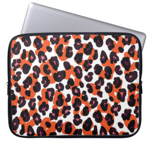 Kleurrijk luipaard patroon: naadloos ontwerp. laptop sleeve