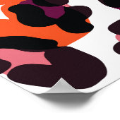 Kleurrijk luipaard patroon: naadloos ontwerp. poster (Hoek)