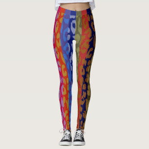 Kleurrijk Luipaard Vel Patroon #7 Leggings