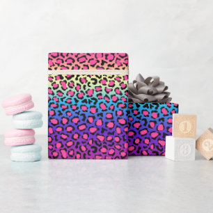 Kleurrijk luipaardvelpatroon cadeaupapier