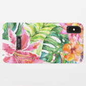 Kleurrijk Lush tropische floraal land Case-Mate iPhone Case (Achterkant (horizontaal))