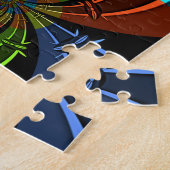 Kleurrijk Maasai Schild Ontwerp Legpuzzel (Zijkant)