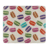Kleurrijk macarons patroon snijplank (Voorkant)