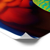 Kleurrijk Macaw Parrot Poster voor vogelschilderen (Hoek)