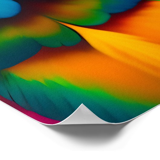 Kleurrijk Macaw Parrot Poster voor vogelschilderen (Hoek)