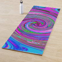 Kleurrijk Magenta Spiraal Retro Abstract Ontwerp