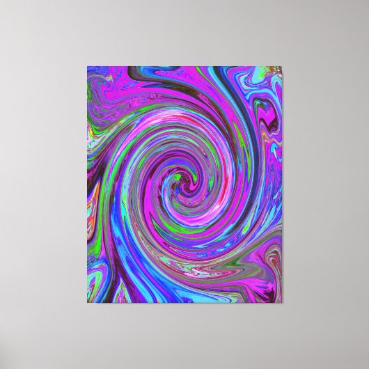 Kleurrijk magenta wervelkolom Abstract ontwerp Canvas Afdruk (Voorkant)