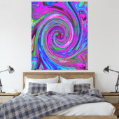 Kleurrijk magenta wervelkolom Abstract ontwerp Canvas Afdruk (Insitu (Slaapkamer))