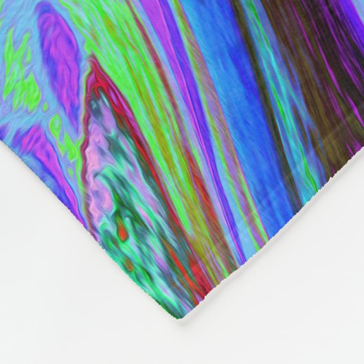 Kleurrijk magenta wervelkolom Abstract ontwerp Fleece Deken (Hoek)