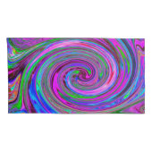 Kleurrijk magenta wervelkolom Abstract ontwerp Kussensloop (Achterkant-Rechts)