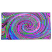 Kleurrijk magenta wervelkolom Abstract ontwerp Kussensloop (Voorkant-Rechts)