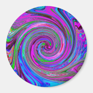 Kleurrijk magenta wervelkolom Abstract ontwerp Magneet
