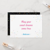 Kleurrijk Magisch Sterrenhemel Patroon Kaart (Voorkant / Achterkant in situ)