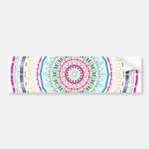 kleurrijk mandala bumpersticker
