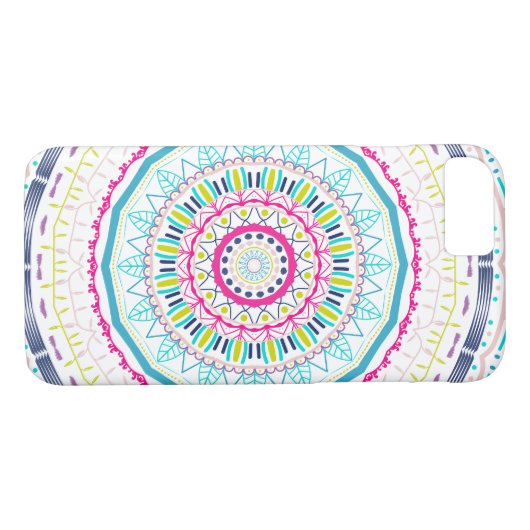 kleurrijk mandala Case-Mate iPhone case (Achterkant (Horizontaal))