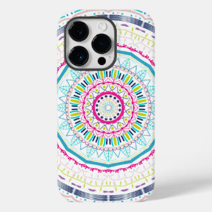 kleurrijk mandala Case-Mate iPhone 14 pro hoesje