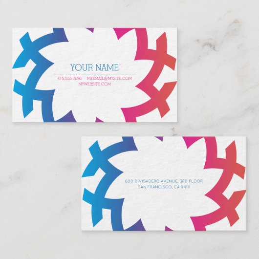 Kleurrijk Mandala Design Visitekaartje (Voorkant / Achterkant)