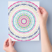 kleurrijk mandala flyer (Hand)