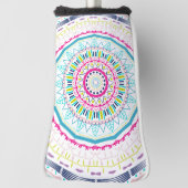 kleurrijk mandala golfheadcover (Draai 90)