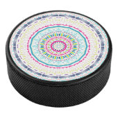 kleurrijk mandala hockey puck (3/4)
