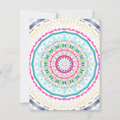 kleurrijk mandala kaart (Voorkant)