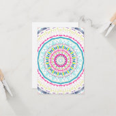 kleurrijk mandala kaart (Voorkant / Achterkant in situ)