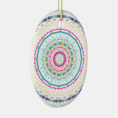 kleurrijk mandala keramisch ornament (Rechts)