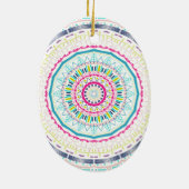 kleurrijk mandala keramisch ornament (Achterkant)