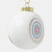 kleurrijk mandala keramische bal ornament (Links)