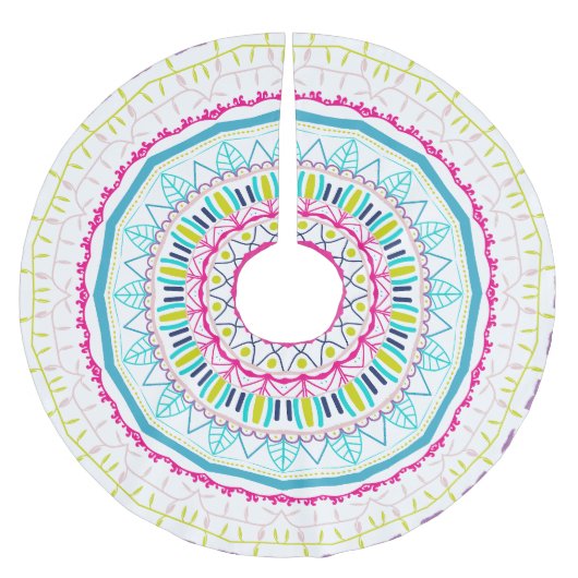 kleurrijk mandala kerstboom rok (Voorkant)